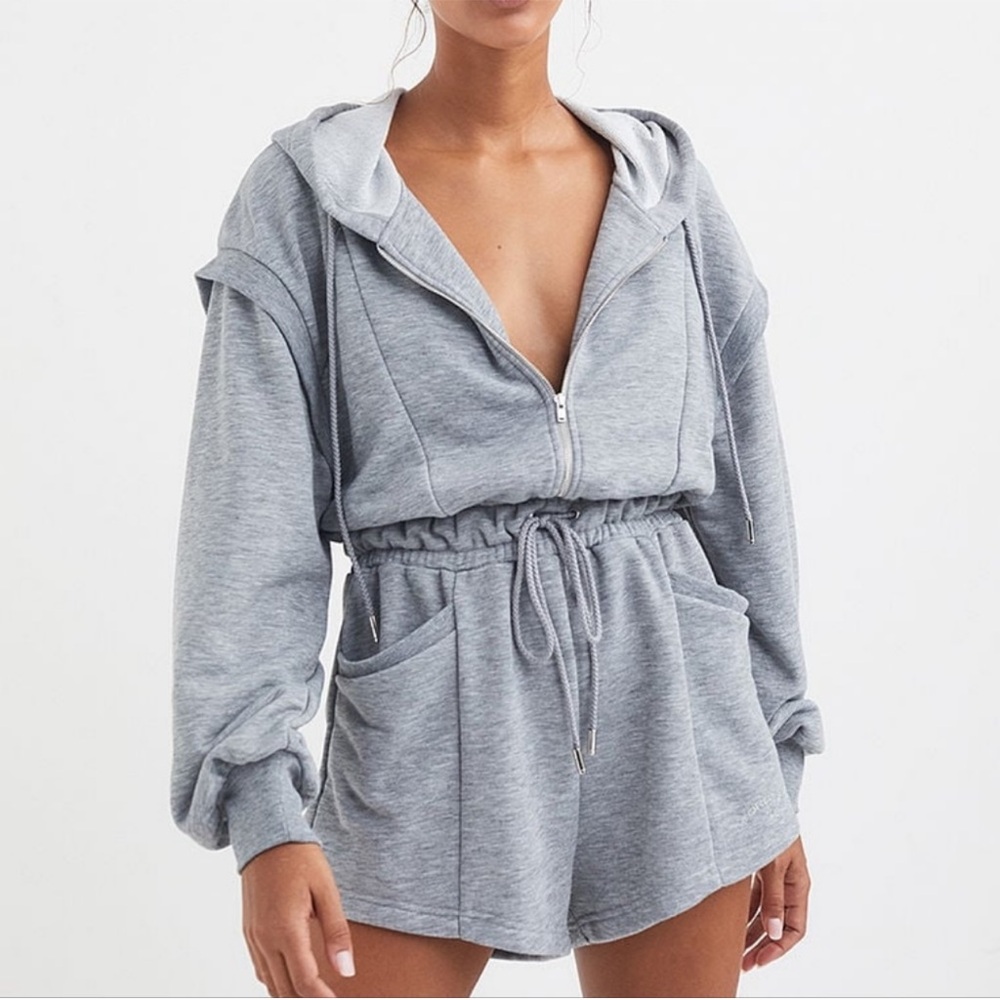 For Love And Lemons Light Gray Knit Top
